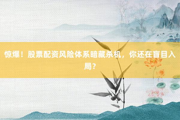惊爆！股票配资风险体系暗藏杀机，你还在盲目入局？